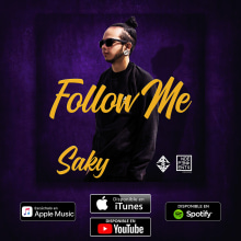 Follow Me - Saky 1ndie. Design, Music, Graphic Design, and Music Production project by Saky Producciones - 06.25.2021