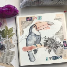 Toucan. Un projet de Illustration traditionnelle , et Carnet de croquis de Jenny Rae - 25.06.2021