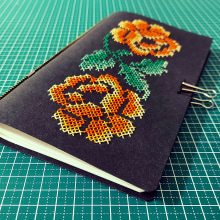 My project in Introduction to Contemporary Cross Stitch course. Fashion, Embroider, Textile Illustration, DIY, Upc, and cling project by silentgirl - 06.27.2021