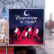 Recuperaremos la Noche. Traditional illustration, Installations, and Street Art project by Valeria Araya - 06.29.2021