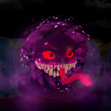 gastly. 3D, and Character Design project by Julian Vargas Cataño - 06.30.2021