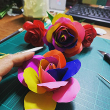 Roses . Paper Craft project by Weena Thanachaisakul - 06.30.2021