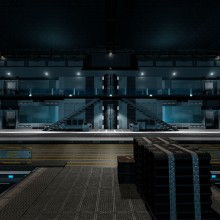 Unity environment - Estación Espacial / Hangar Espacial. Un proyecto de 3D, Modelado 3D, Diseño 3D y Diseño de videojuegos de David Gonzalez Diez - 24.04.2021