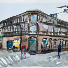 My project in Urban Landscapes in Watercolor course. Artes plásticas, Pintura em aquarela e Ilustração arquitetônica projeto de patsvandam - 09.07.2021