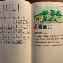 My project in Introduction to Illustrated Bullet Journaling course. Traditional illustration, Arts, Crafts, Lettering, Drawing, Artistic Drawing, Botanical Illustration, DIY, H, and Lettering project by Angela Berrisch - 07.09.2021