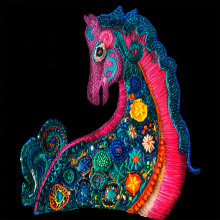 Colección caballos Kelica #4. Un proyecto de Artesanía y Bordado de Angelica Mariana Mejia Mendez - 20.09.2020
