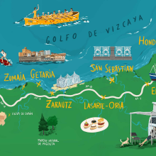 Condé Nast Traveler 2021. Un proyecto de Ilustración tradicional, Publicidad, Ilustración digital, Dibujo digital e Ilustración editorial de Félix Díaz de Escauriaza - 25.05.2021