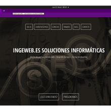 Nueva web de Ingeweb.es Soluciones Informáticas. Un proyecto de Diseño Web de Ingeweb.es Soluciones Informáticas - 15.06.2021