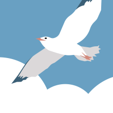 Seagull vector illustration . Un proyecto de Ilustración tradicional, Ilustración vectorial, Ilustración digital e Ilustración textil de Kristina Gerlits - 22.07.2021