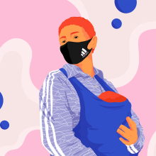 Mother's Day Campaign for Adidas. Traditional illustration project by Josephine Rais - 07.26.2021