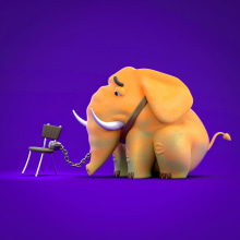Elephant. Un proyecto de 3D, Modelado 3D y Diseño de personajes 3D de Fabricio Marques - 26.07.2021