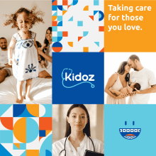 Kidoz Pediatric Clinic - ReBranding. Design, Traditional illustration, Art Direction, Br, ing, Identit, Icon Design, and Logo Design project by BLEI Studio - 07.28.2021