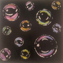 Bubbles- Acrylic on Canvas . Projekt z dziedziny Trad, c, jna ilustracja,  Malarstwo, Malarstwo akr i lowe użytkownika Maddy Wessling - 23.07.2021