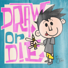 DRAW or DIE. Design, and Traditional illustration project by Jesús Romero - 07.30.2021