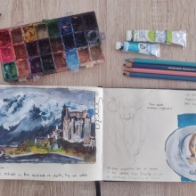 Mi Proyecto del curso: Cuaderno de viaje en acuarela. Ilustração tradicional, Pintura em aquarela, Ilustração arquitetônica, e Sketchbook projeto de ELENA MUELAS TEROL - 31.07.2021