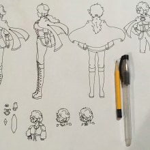 Mi Proyecto del curso: Dibujo de personajes manga desde cero. Traditional illustration, Character Design, Comic, Pencil Drawing, Drawing, and Manga project by Mariafernanda Dextre Pariona - 02.17.2021