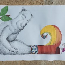 My project in Graphic Experimentation for Illustrated Stories course. Un proyecto de Ilustración tradicional, Stor y telling de Valya Papadopoulou - 03.08.2021