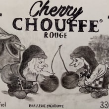 La Chouffe Rouge. Drawing project by Filo - 08.05.2021