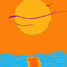 “Sun Dies Everyday Just To Be Reborn”, Ios, Greece. Un proyecto de Ilustración tradicional de Christos Kourtoglou - 06.08.2021