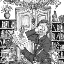 «La biblioteca». Traditional illustration project by Carolina Zambrano - 08.08.2021