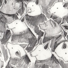 I tre Porcellini (Carthusia Edizioni, 2019) - Sketch . Un proyecto de Ilustración tradicional, Dibujo e Ilustración infantil de Lorenzo Sangió - 13.08.2021