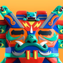 El Despertar de Wiracocha. Un proyecto de Diseño de personajes, Escultura y Art to de Jumping Lomo - 07.11.2019
