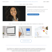 Il mio progetto del corso: Creazione di un sito web su Squarespace. UX / UI, Arquitetura da informação, Web Design, e Desenvolvimento Web projeto de Romina Savioni - 16.07.2021