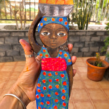 Mi pequeña chica africana. Un proyecto de Diseño de personajes, Diseño de juguetes y Art to de malamairechrystel - 20.08.2021