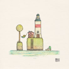 Trip to Öland. Traditional illustration project by Pablo Romero - 08.23.2021