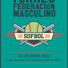 Federación de Béisbol y Softbol del Principado de Asturias. Publicidade, Design gráfico, e Design de cartaz projeto de María Merediz Romo - 24.08.2021