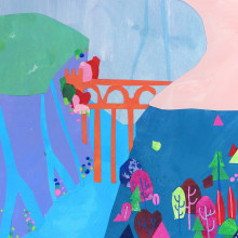 Rivendell, a Paper Illustration Project. Ilustração tradicional, Colagem, Papercraft e Ilustração infantil projeto de baviguier - 26.08.2021