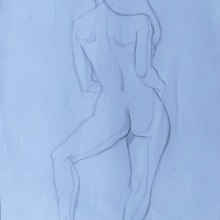 desen linie nud feminin/female nude line drawing. Un proyecto de Dibujo de Andrei Cristian - 31.08.2019