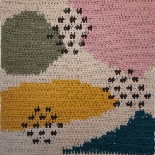 Mi Proyecto del curso: Intarsia crochet: teje tus propios tapices. Un proyecto de Moda, Decoración de interiores, Tejido, DIY y Crochet de Mariana - 29.08.2021