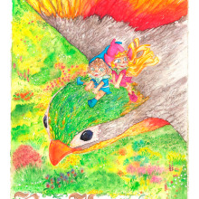 FAN ART. Ilustração tradicional, Desenho a lápis, Desenho, e Pintura em aquarela projeto de Xavier Miró Inglés - 29.08.2021