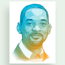 Will Smith Portrait. Traditional illustration, Advertising, Digital Illustration, Portrait Illustration, and Digital Drawing project by Alessandra Stanga - 08.30.2021