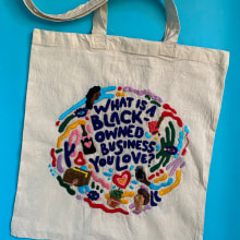 Facebook - “What Is a Black-Owned Business You Love?”. Traditional illustration, Advertising, Arts, Crafts, and Social Media project by Ciara - 08.30.2021