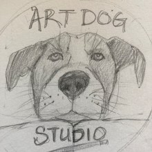 Art Dog Studio Logo. Traditional illustration project by Jolene Anderson - 08.30.2021