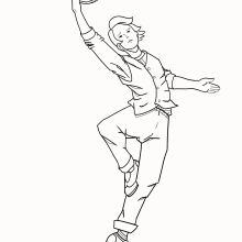 Mi Proyecto del curso: Ilustración de personajes dinámicos el bailaren del 50. Un proyecto de Ilustración tradicional, Diseño de personajes, Cómic, Creatividad, Dibujo, Dibujo digital y Manga de Jorge Spuler Bórquez - 30.04.2021