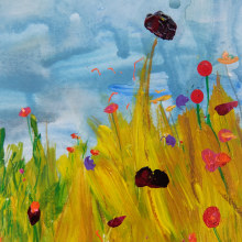 Wildflowers Series Mixed Media. Traditional illustration, and Art Direction project by Kathryn Whitehead - 09.01.2021