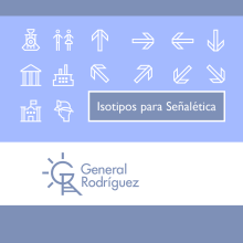 Isotipos para Señalética. Un proyecto de Diseño, Diseño gráfico, Señalética, Diseño de iconos y Diseño de logotipos de Mathias Sosa - 01.09.2021