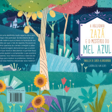 A abelhinha Zazá e o mistério do mel azul. Traditional illustration project by Cláudia Bispo - 09.01.2021