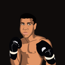 Muhammad Ali. A Illustration project by Francisco Bonett - 09.04.2021
