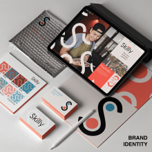 Brand identity project for software startup - Skilly. Un proyecto de Diseño, Br, ing e Identidad y Diseño gráfico de Louise McSharry - 05.09.2021