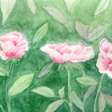 My project in Negative Watercolor Painting for Botanical Illustration course. Un proyecto de Ilustración tradicional, Pintura a la acuarela e Ilustración botánica de Tulin Azim - 04.09.2021