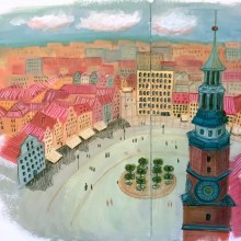 My project in Pictorial Sketchbook with Gouache course. Traditional illustration, Sketching, Drawing, Architectural Illustration, Sketchbook, and Gouache Painting project by ewe - 09.05.2021