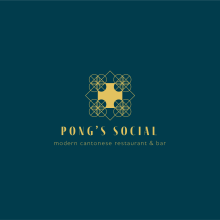 Pong's Social - a modern Cantonese restaurant in London. Un proyecto de Dirección de arte, Br, ing e Identidad, Diseño gráfico, Packaging y Diseño de logotipos de Tiana - 06.09.2021