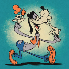 It’s your friend, Good ol’ Goofy! ✨🤓. Un proyecto de Ilustración tradicional, Ilustración digital e Ilustración infantil de Ed Vill - 06.09.2021