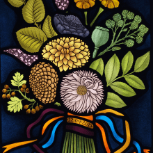 Stained Glass Floral Bouquet. Interior Decoration project by Flora Jamieson - 09.11.2021