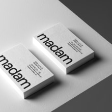 Madam. Un progetto di Br, ing, Br, identit, Graphic design e Web design di Xavi Martínez Robles - 11.09.2021