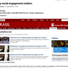 Building Social Media Engagement at the BBC. Content Marketing project by David Cuen - 09.12.2021